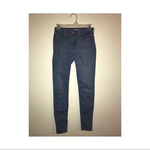 Light washed blue jeans